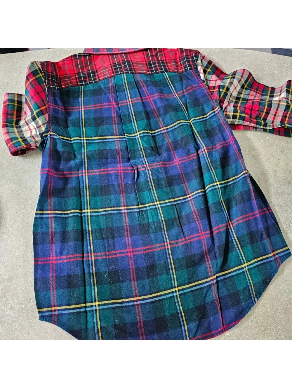 Ralph Lauren Multi-Color Plaid Button-Down Shirt, Size 10/12 Kids